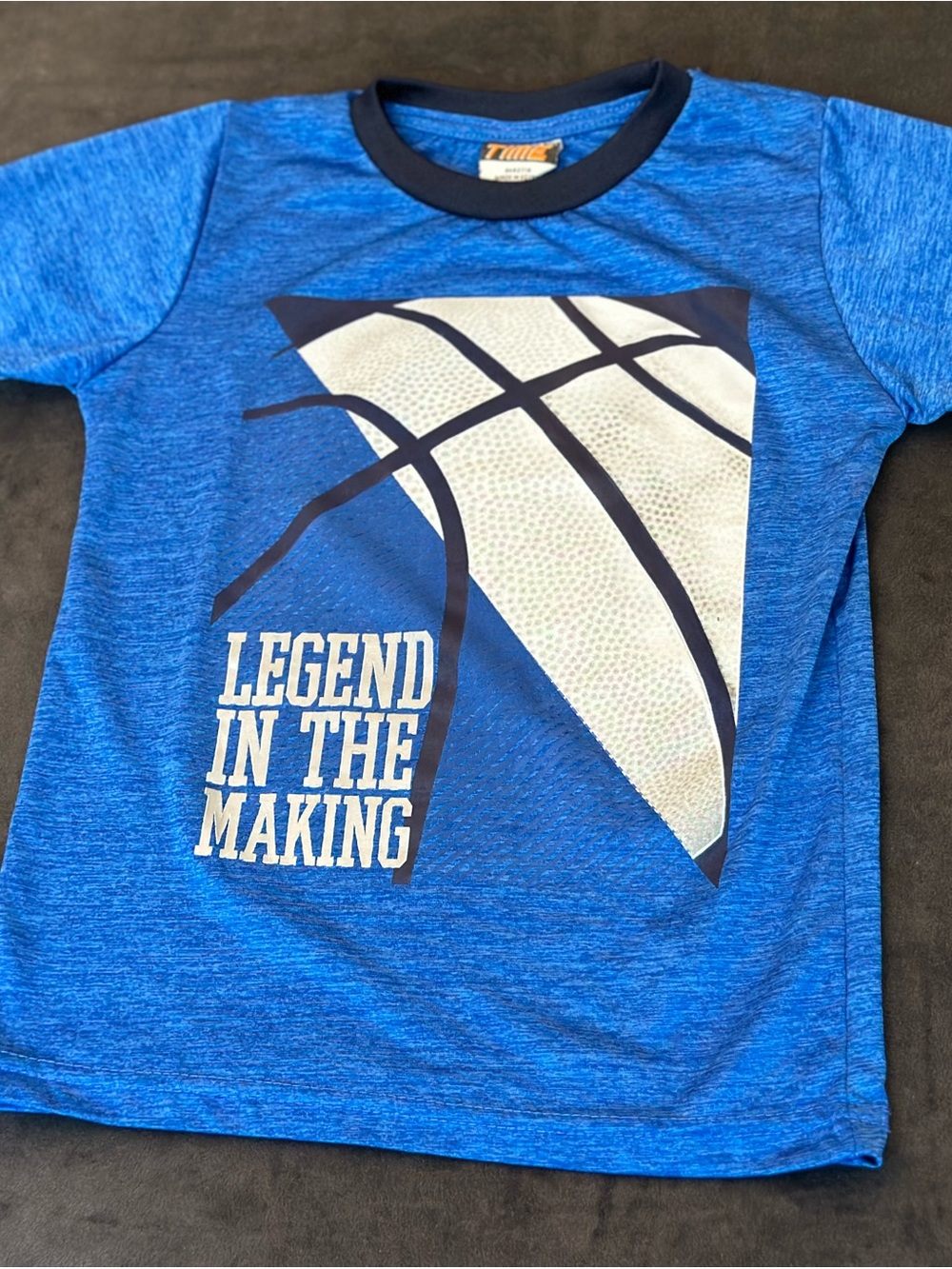 Youth Blue 'Legend in the Making' Basketball Graphic Tee